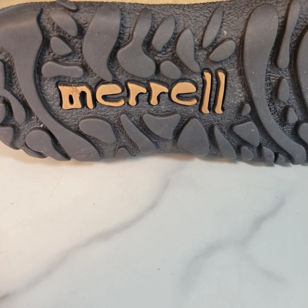 Merrell Womens Boots Tremblant Pull On Polar Oak Brown Fur Lined Size 9